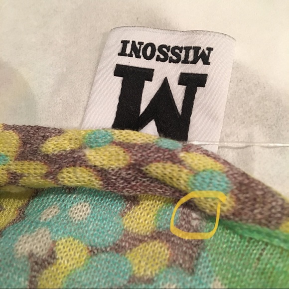 M missoni floral belted wrap front cardigan duster - Picture 8 of 8